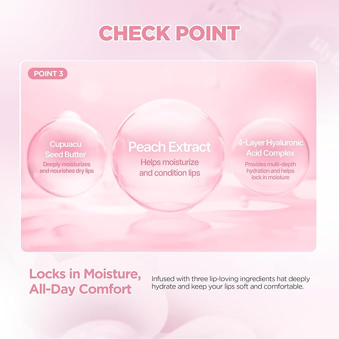 lilybyred Balming Dewy Tint | Korean Semi-Glow Lip Stain, Velvet to Soft Glow Texture, Sheer Buildable Color, Moisturizing & Lightweight, Natural Flush Look, Non-Sticky, 0.21 oz. (02 Tender Lychee)