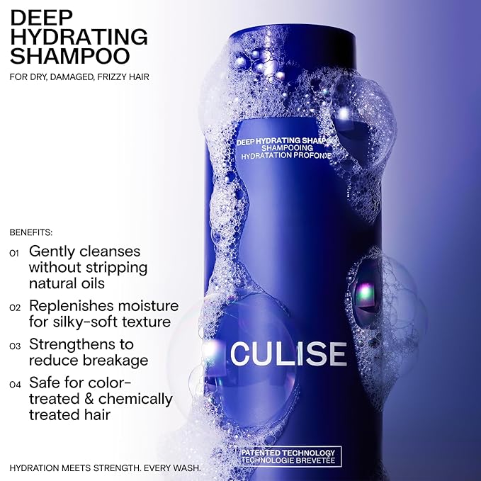 Korean Hair Care Deep Hydrating Shampoo for Dry Damaged Color Treated Hair - Moisturizing, Strenghtening - Rice Water, Caffeine, Argan Oil, Probiotics, Hyaluronic Acid, Turmeric, Sulfate Free