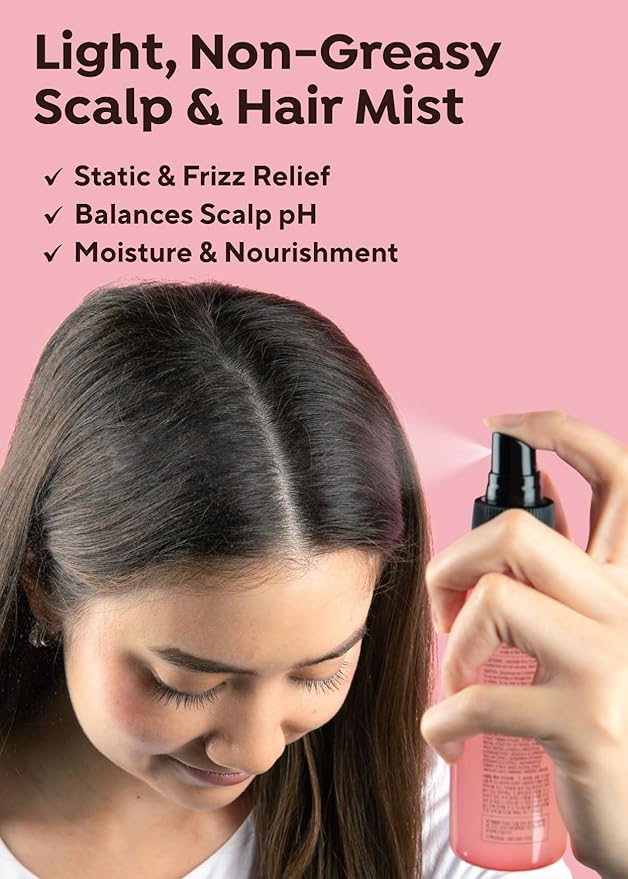 A'PIEU Raspberry Vinegar Hair Mist - Instant Hydration & Nourishing Spray for Smooth, Shiny, Frizz-Free Hair, Long-Lasting Hair Perfume with Refreshing Floral Scent, Non-Sticky Finish. Korean Hair Care (3.55 fl oz)
