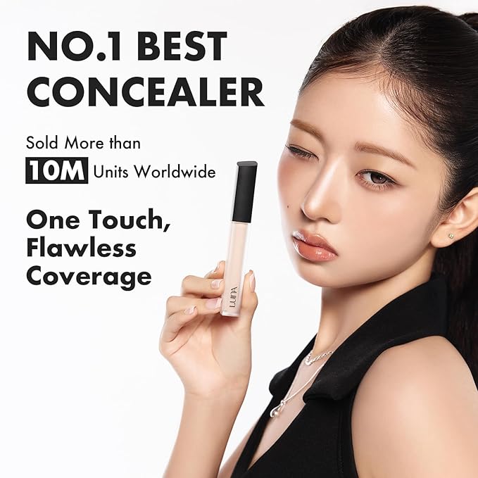 [NEW] AEKYUNGLUNA Long Lasting Tip Concealer 23N | Moisturizing Liquid Type | Full Coverage for Dark Circles, Fine Lines & Redness | Korean Makeup, 0.25 oz