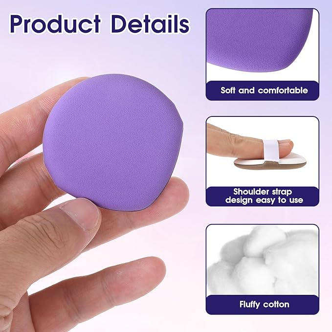 7Pcs Korean Makeup Sponge Puff Air Cushion Makeup Puffs for Foundation Concealer Teardrop Mix Setting Powder Puff Makeup Cushion Puff Foundation Sponge Blender Sponge for Liquid, Cream, and Powder