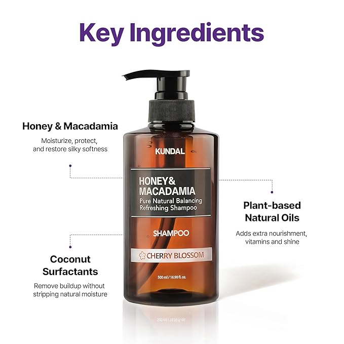 KUNDAL Shampoo/Conditioner + Caffeine Scalp Tonic Set, Sulfate Free Moisture Care, Hair Loss Scalp Strengthening, Korean Hair Care + White Musk, 16.9 fl oz x2 + 3.38 fl oz