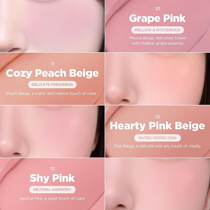 lilybyred Luv Beam Cheek Balm | Heart-Shaped Korean Cream Blush, Semi-Matte Finish, Long-Lasting, Blendable & Buildable, Soft Creamy Texture, Lightweight, Natural Flush, 0.12 oz. (15 Nutty Beam)
