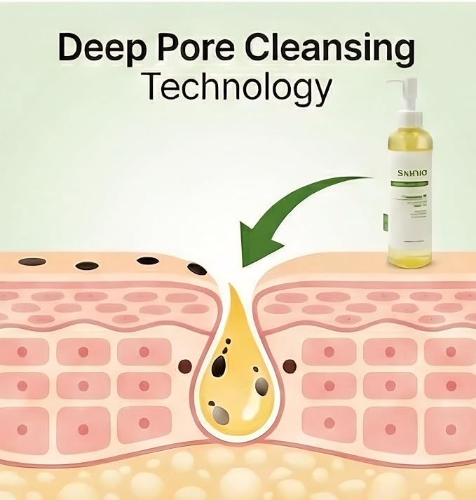 Vita deep Cleansing Oil for Face, Makeup Blackhead Remover, Korean Skin Care, 6.76 fl oz