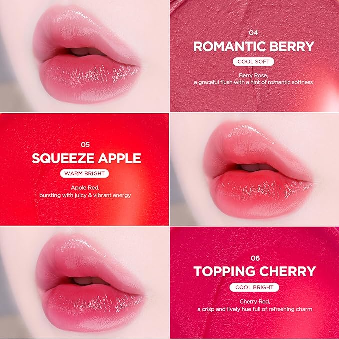 lilybyred Balming Dewy Tint | Korean Semi-Glow Lip Stain, Velvet to Soft Glow Texture, Sheer Buildable Color, Moisturizing & Lightweight, Natural Flush Look, Non-Sticky, 0.21 oz. (02 Tender Lychee)