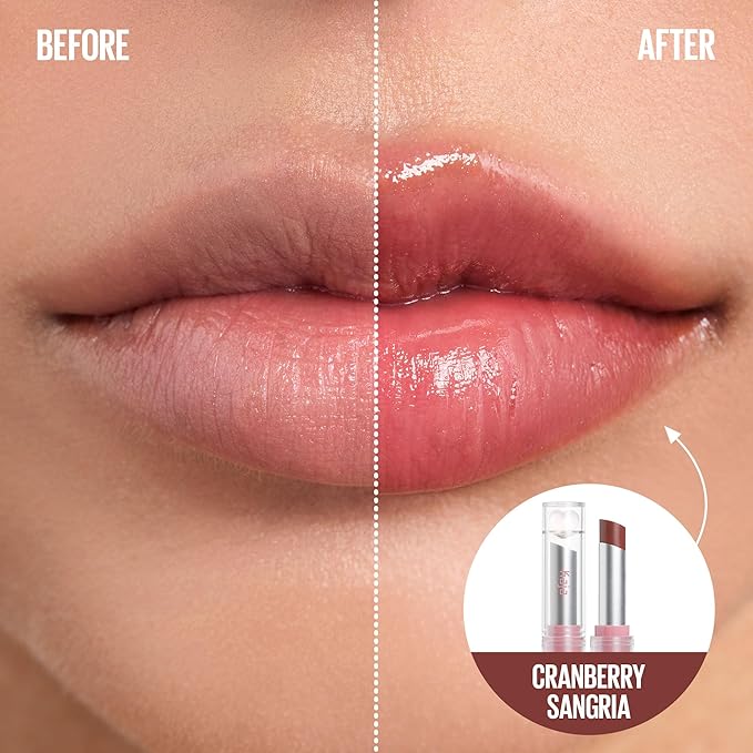 Kaja Juicy Glass Lip Balm | Plumping Lip Gloss Hydrating Lip Balm, Korean Beauty Tinted Lip Care, Moisturizing Lip Products, Nourishing Lip Moisturizer, Radiant Glow | Cranberry Sangria, 0.15 oz