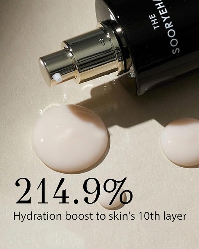 Sooryehan The Black (Essence Moisturizer, 130ml/4.4fl oz) - Lightweight Cream for Moisture Barrier, Rejuvenate Dull, Aging Skin. Premium Korean Skin Care. Black Yeast, Hyaluronic Acid,