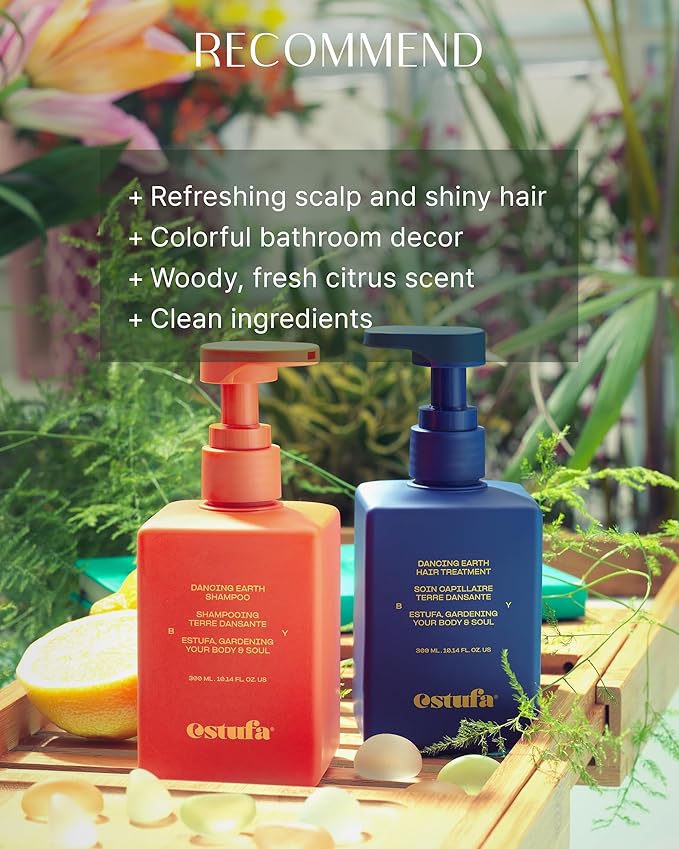 Dancing Earth Hair Treatment – Korean Vegan, Paraben-Free Hair Conditioner for Strengthening and Revitalizing Damaged Hair with Protein & Argan Oil - Floral Woody Fragrance, 10.1 oz.