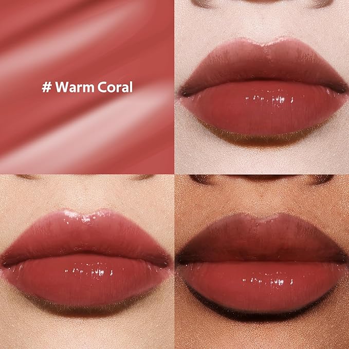 bayfree Hydrating Tinted Lip Oil, Korean Lip Gloss with High Shine & Pigmented Color, Lightweight Non-Sticky Formula for Dry Lips, Vitamin E Enriched for All-Day Moisturizing, Vegan & Cruelty-Free