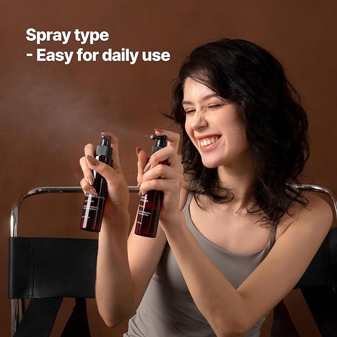 KUNDAL Shampoo/Conditioner + Caffeine Scalp Tonic Set, Sulfate Free Moisture Care, Hair Loss Scalp Strengthening, Korean Hair Care + Baby Powder, 16.9 fl oz x2 + 3.38 fl oz