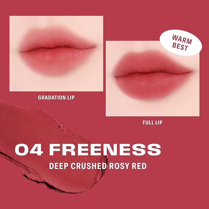 BRAYE LIPSLEEK BLUR | Blush for Cheeks & Lips, Korean Makeup Blush, Cool Lip and Cheek Balm, Vegan Cream, Lightweight w/Blendable & Buildable Makeup, Natural Look 04 FREENESS 0.08oz