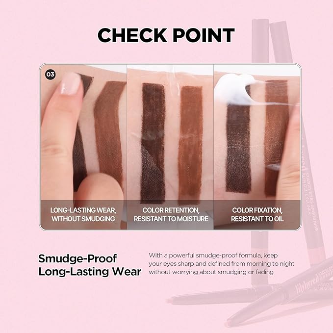 lilybyred Starry Eyes Am9 to Pm9 Slim Gel Eyeliner | Korean Ultra-Slim 2mm Gel Eyeliner, Intense Color Payoff, Creamy Formula, Easy Blending, Smudge-Proof, Long-Lasting, 0.004 oz. (06 Ginger Milk Tea)