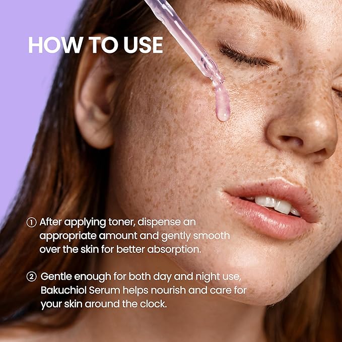 NEOGENDERMALOGY Real Bakuchiol Firming Serum 1.01 Fl Oz (30ml) - Natural Retinol Alternative for Sensitive skin, Day & Night Facial Serum Firms & Minimizes Fine Lines - Korean Skin Care