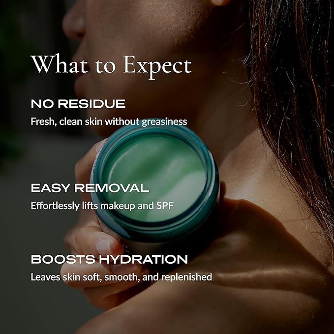 Korean Green Cleansing Balm Makeup Remover All Natural K Beauty | Gentle Daily Face Cleansing Balm for Dry Skin | Jojoba, Babassu, Apricot, Green Tea Oil & More