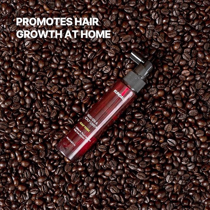 KUNDAL Shampoo/Conditioner + Caffeine Scalp Tonic Set, Sulfate Free Moisture Care, Hair Loss Scalp Strengthening, Korean Hair Care + Baby Powder, 16.9 fl oz x2 + 3.38 fl oz